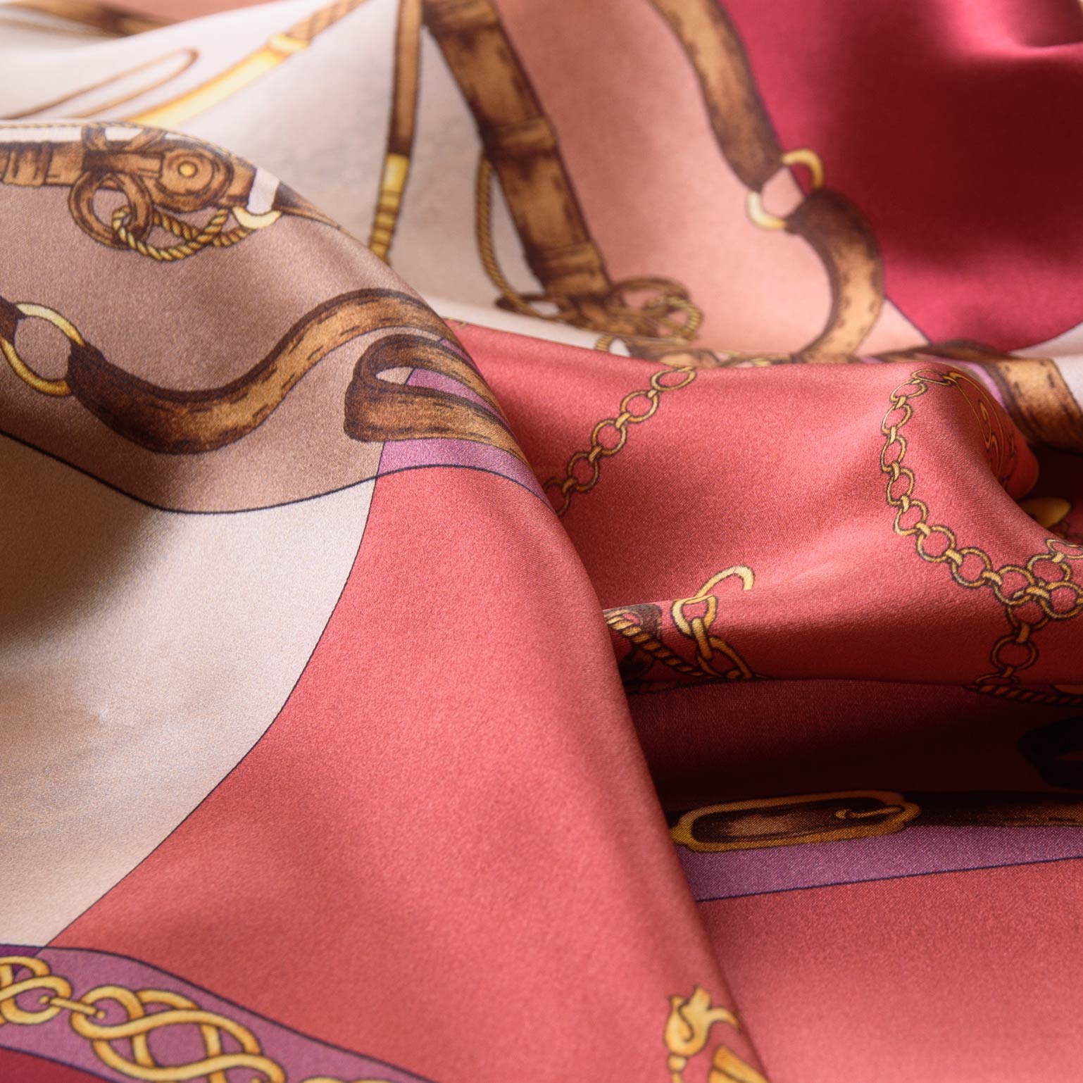 Gabriella - Silk Foulard - Rosewood