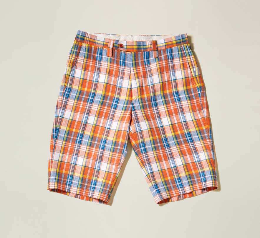 Inserch linen premium short (Orange/blue/yellow/white)