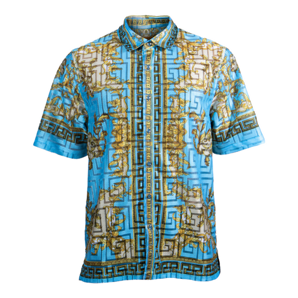 Prestige Lace Printed Shirt 2.0 (Blue) 252