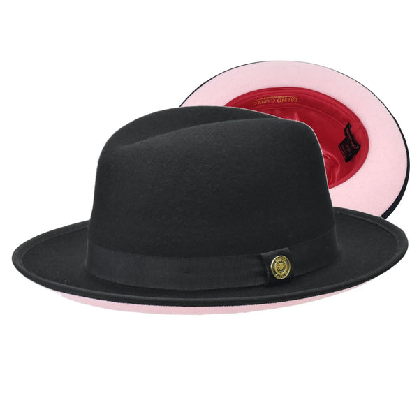 Bruno Capelo Red Bottom Hat "keenan" (Black/Pink)