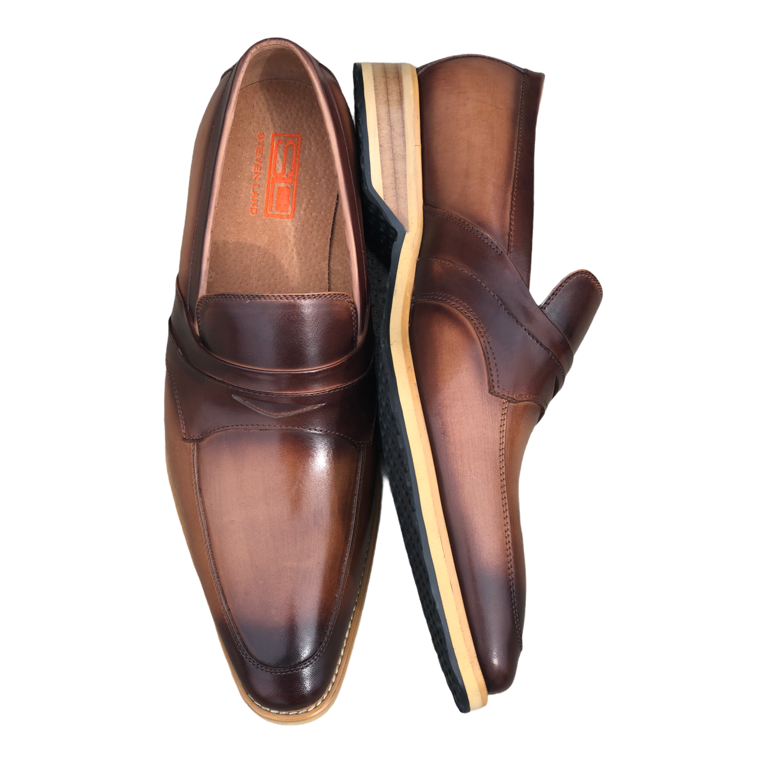 Steven Land Slip On Loafer (Latte) SL0100