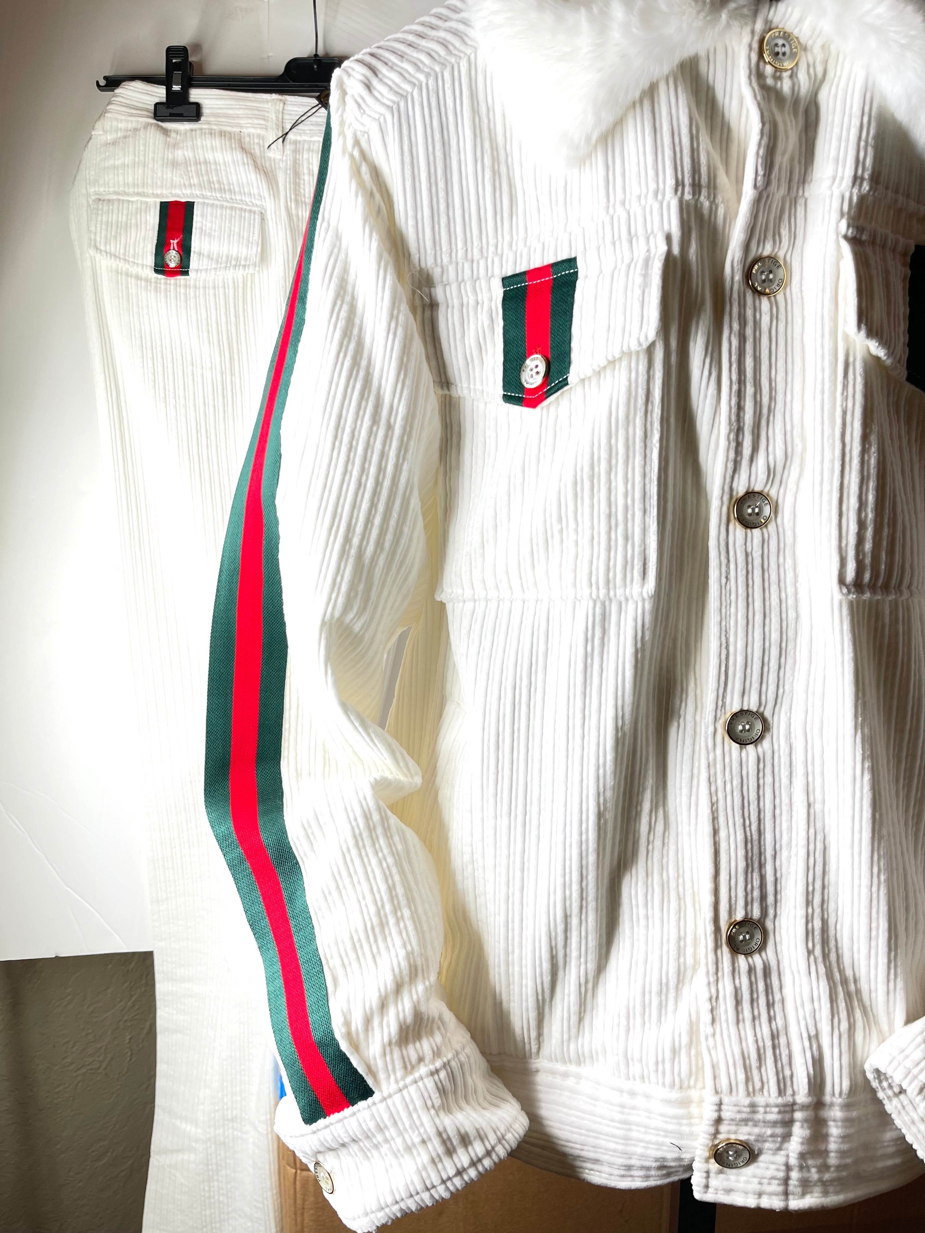 Prestige "Cypher" Luxury Pant (White/Red/Green)