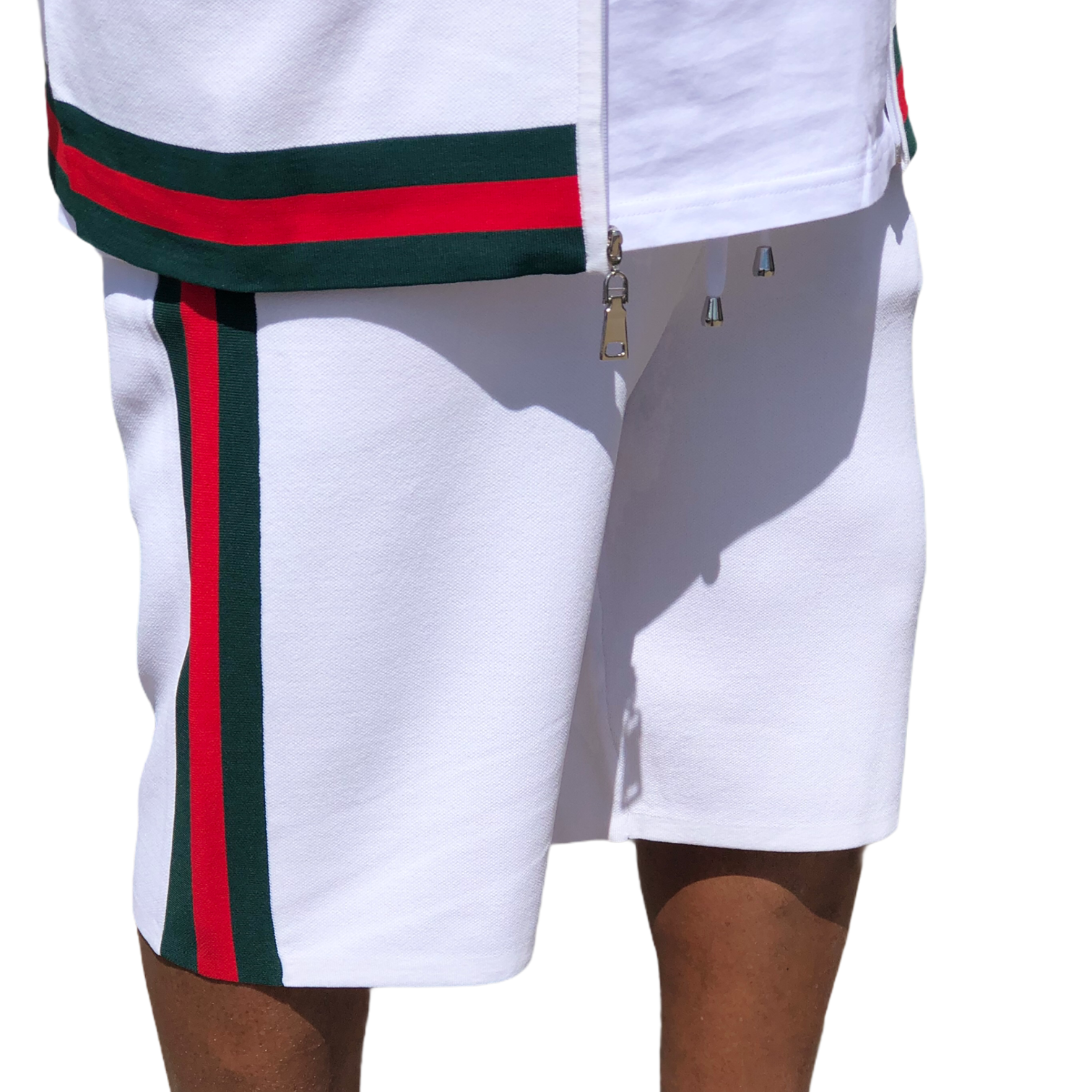 Prestige "Highrise2.0" Short Set (White/Red/Green)