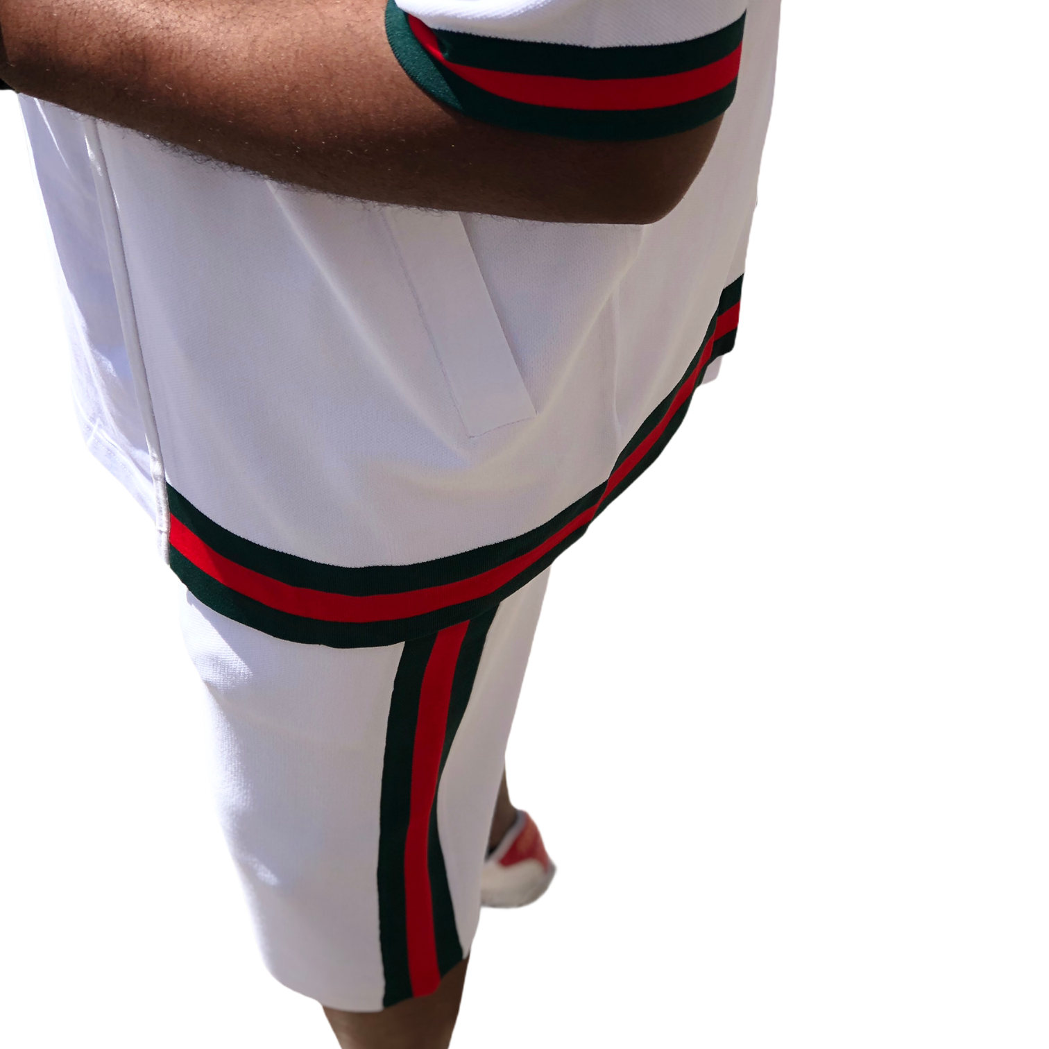 Prestige "Highrise2.0" Short Set (White/Red/Green)