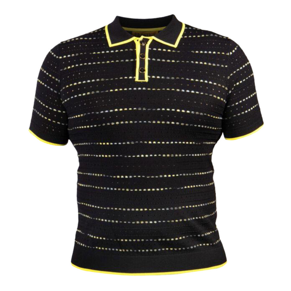 Prestige Luxury "OG" Polo (Black/Yellow) 073