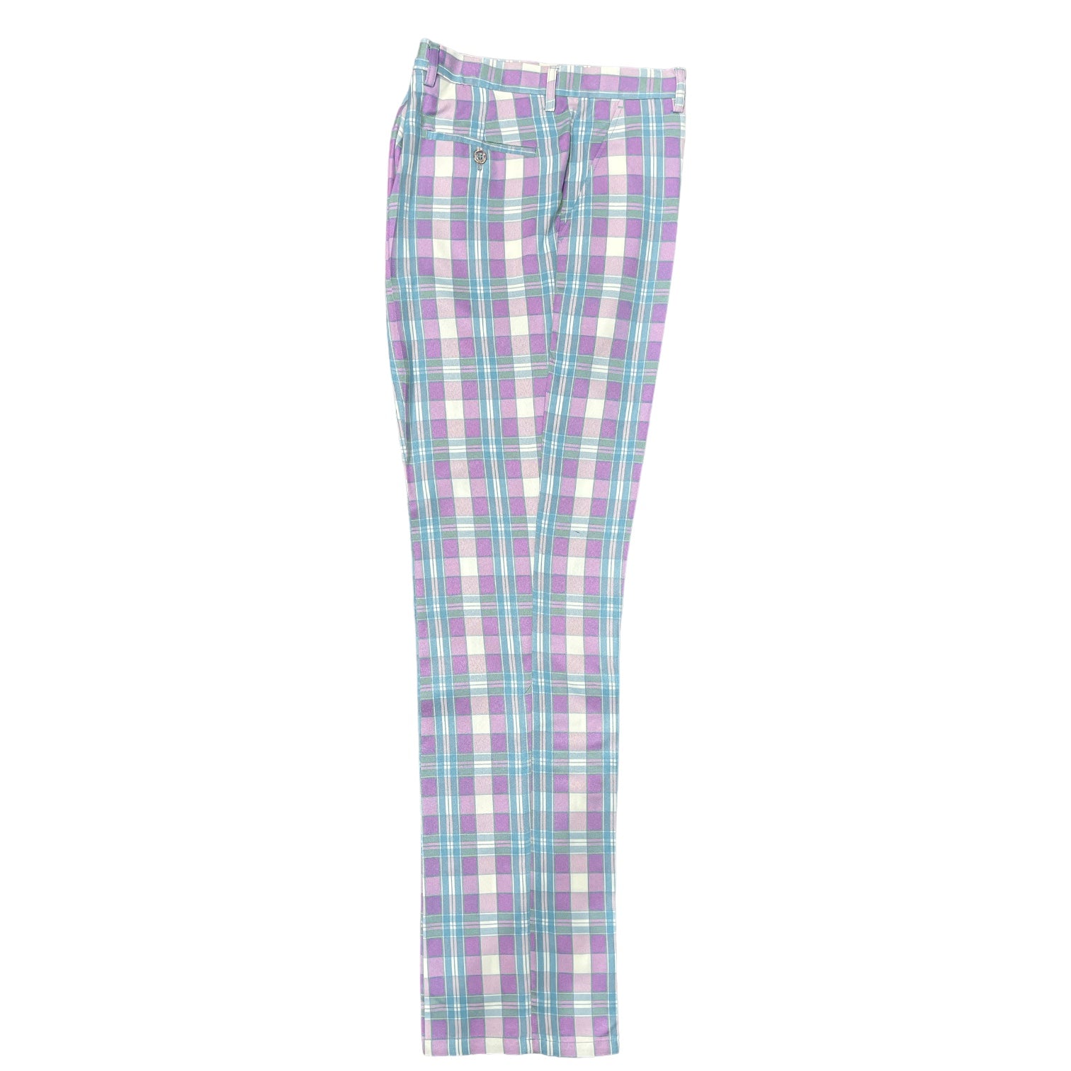 Prestige Original Mens Lilac/Blue Plaid Dress Pants Lilac 805 44 Prestige Original Mens Lilac/Blue Plaid Dress Pants Lilac 805 44