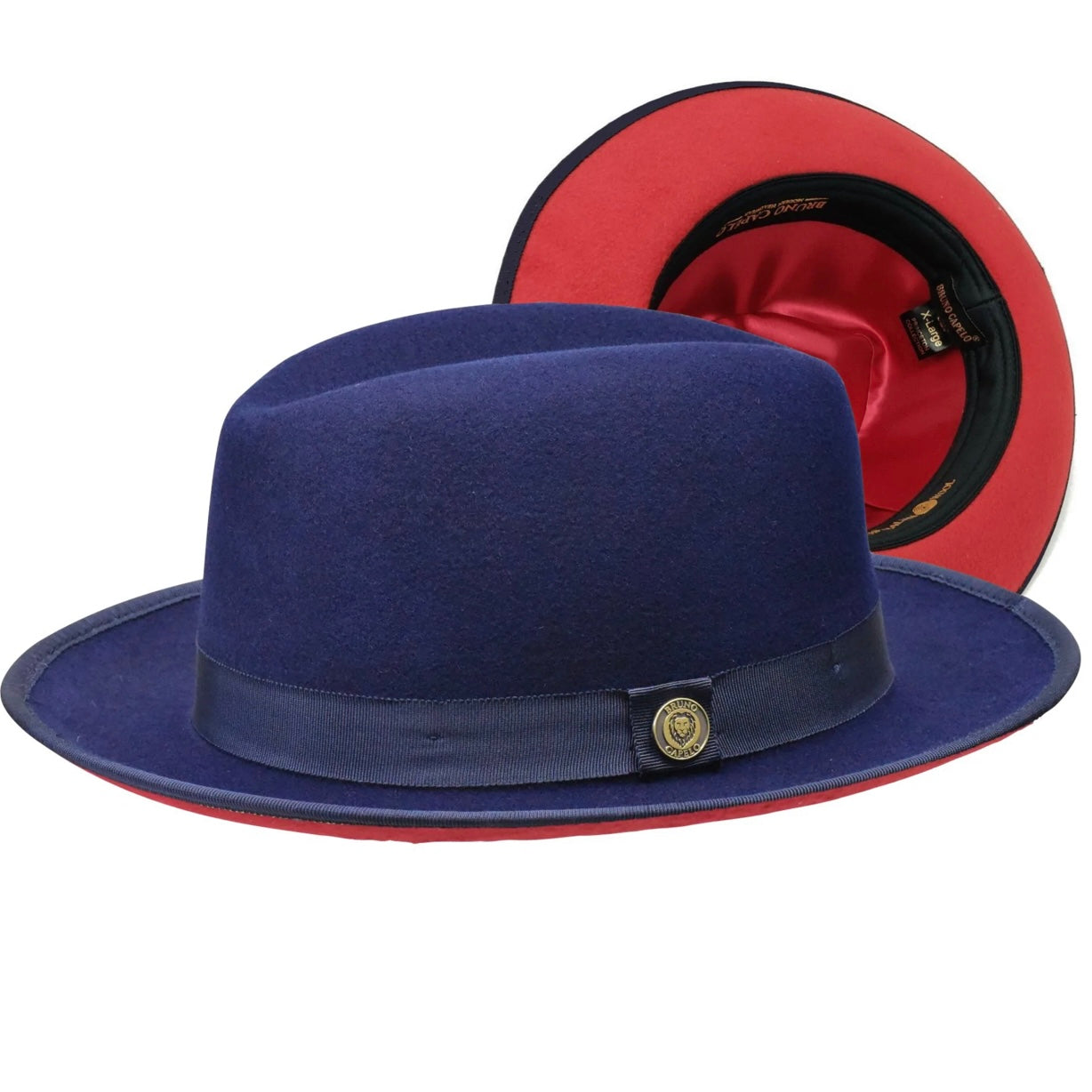Bruno Capelo Red Bottom Hat "keenan" (Navy/Red)