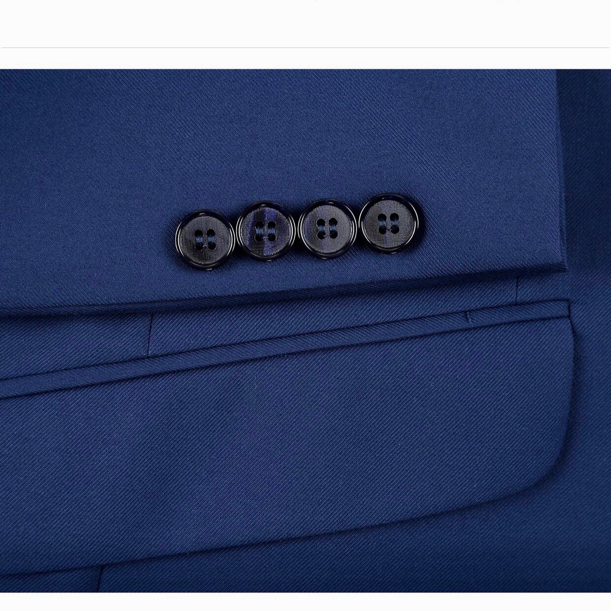 Modern Tailored Fit Suit (Navy) 201-19