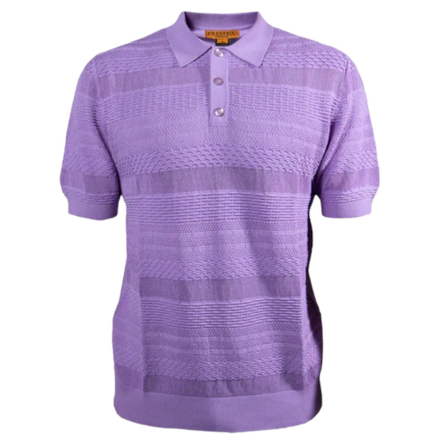 Prestige "Tatum" Luxury Knit Polo (Lavender) 107