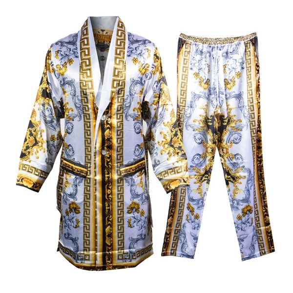 Prestige Luxury Robe Set (White/Gold)