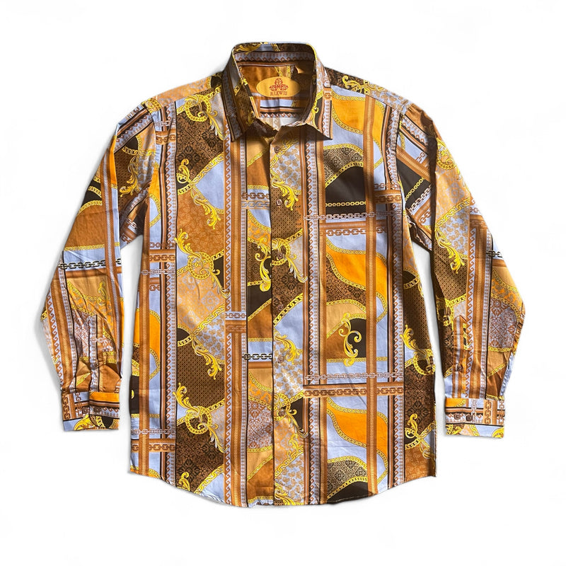 Robert Lewis "Royalty" Button up L/S (Brown) 220