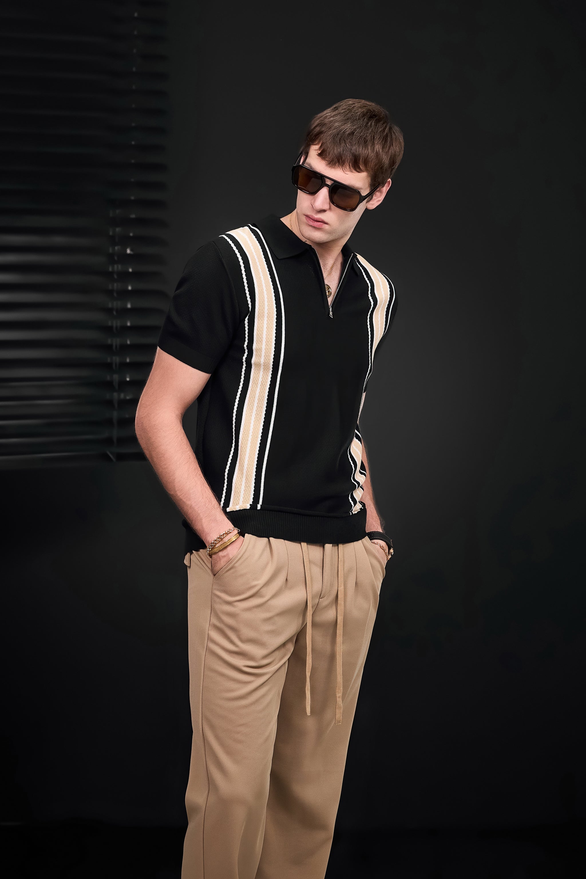 Solace Pleated Trousers BROWN