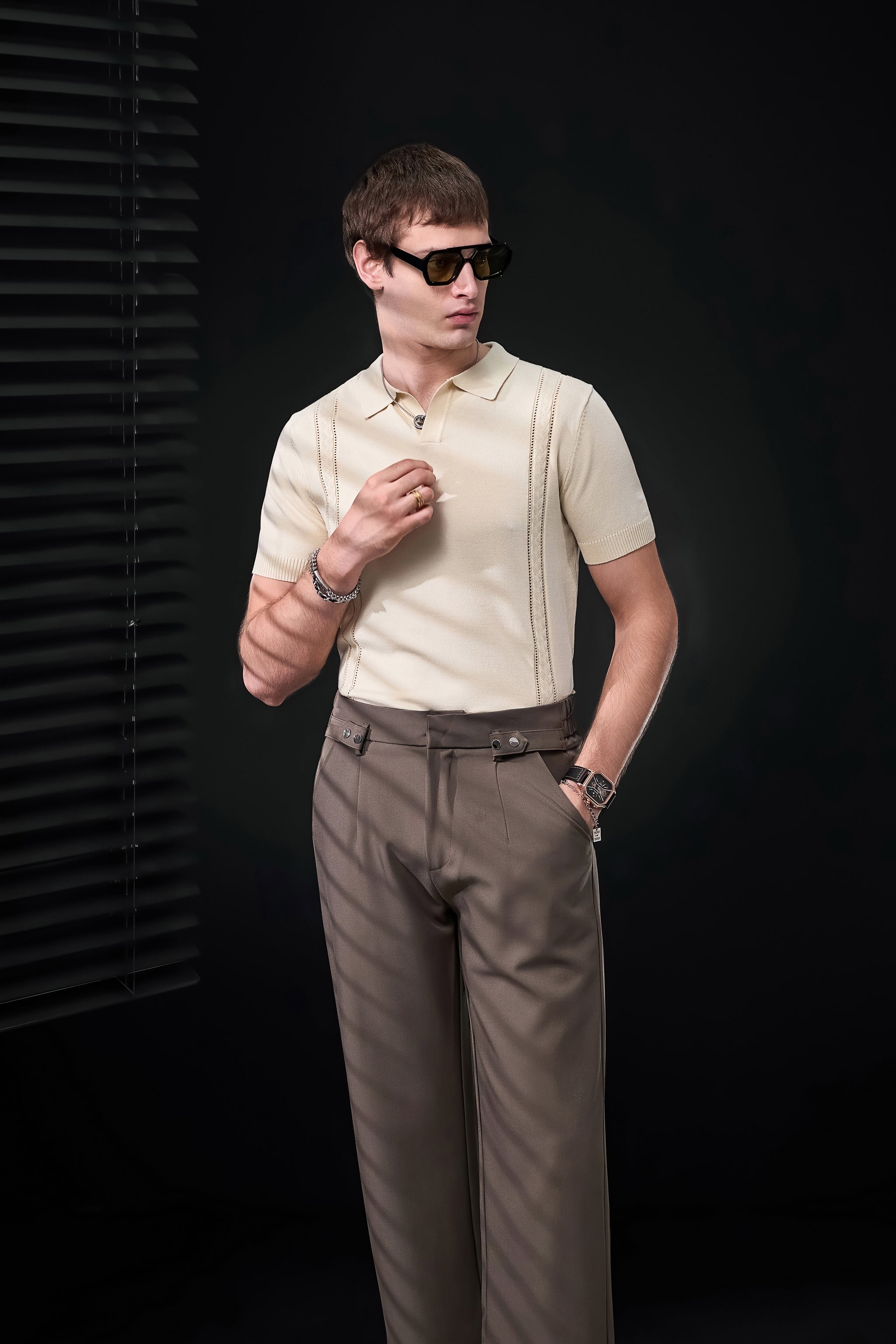 LuxeKnit Polo IVORY