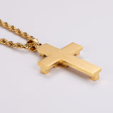 KALIKO "Rope Cross" Rope Chain + Pendant (Gold) 088
