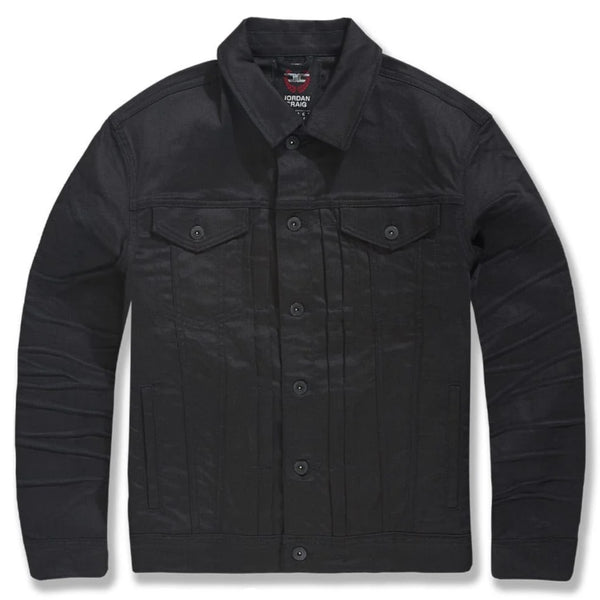 Jordan Craig "Waxed" Denim Jacket (Black)