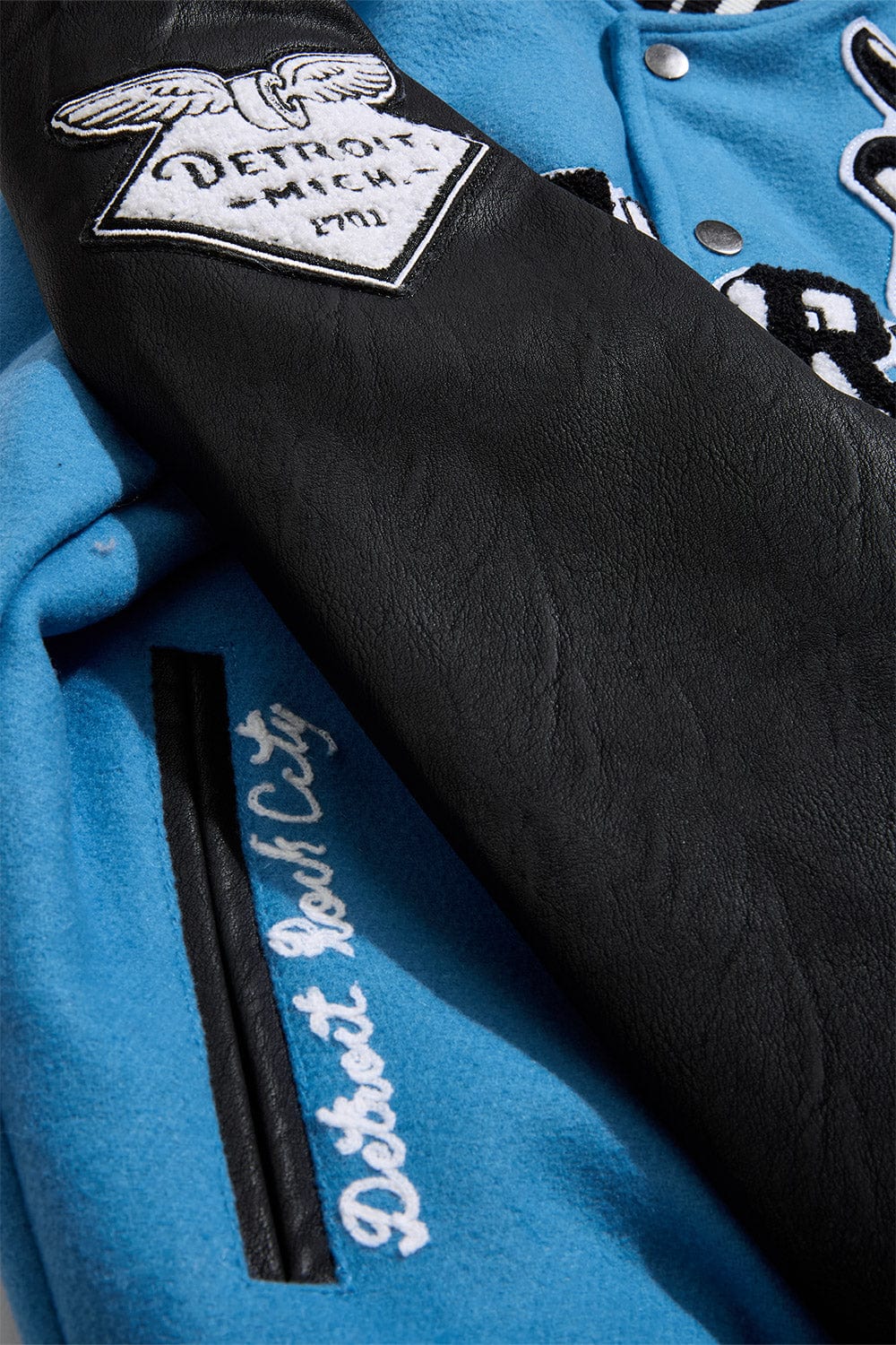 Jordan Craig "Detroit City" Bomber Jacket (Blue)