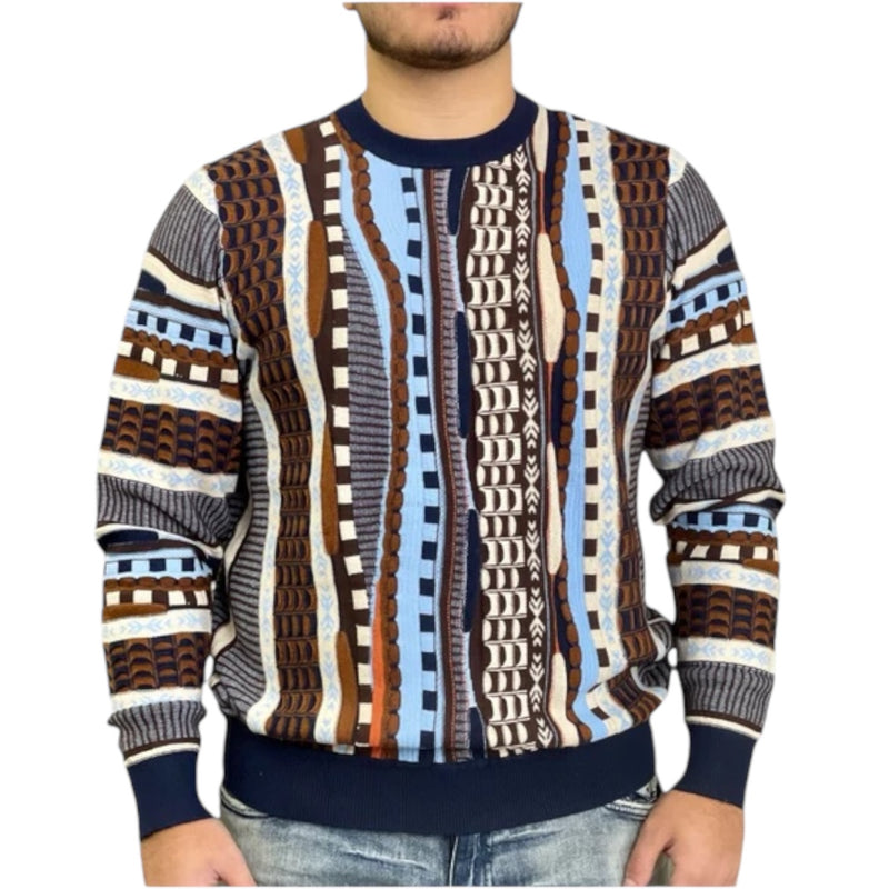 Cigar Couture "Sunset" Knit Sweater (Navy)