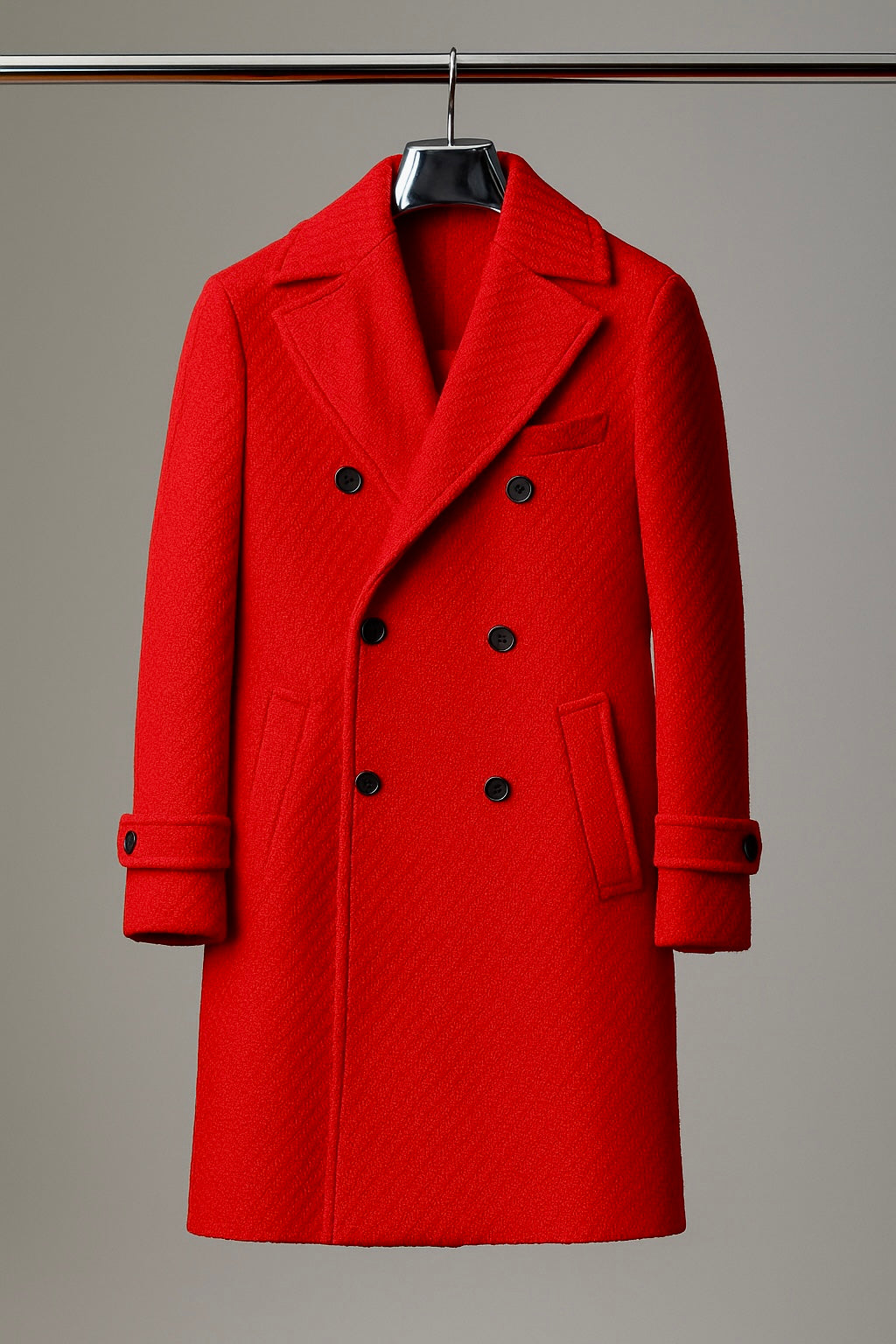 Cigar "Caskade" 3/4 Woven DB Peacoat (Fire Red)