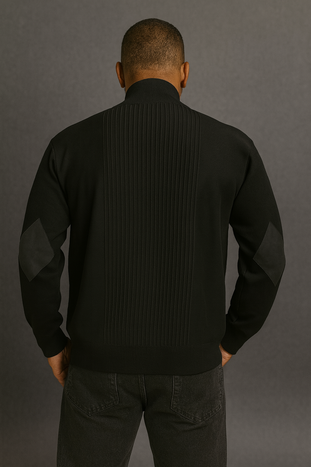 Silversilk Sweater Jacket (Black) 11009