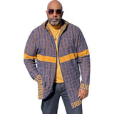 Prestige Full Zip "Downtown" Sweater (Navy/Gold) 482