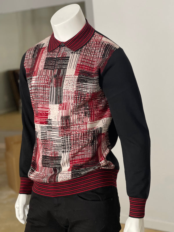 Cigar Couture "Vango" Sweater (Black/Red) 303