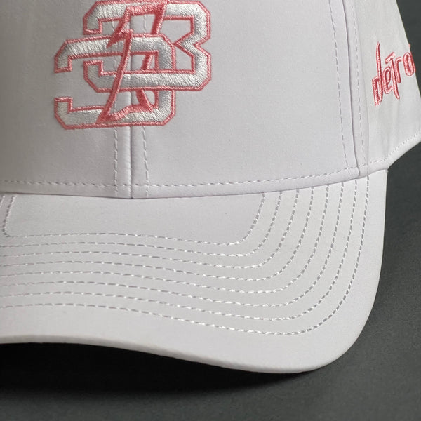 Detroit Native "313" Flexfit Hat (White/Pink)