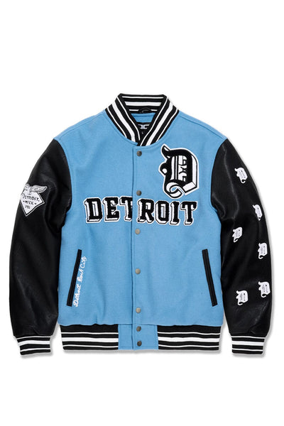 ✨即日発送✨OE-SELMENT WOOL DETROIT JACKET Jordan Craig Men's Wool Bomber Jacket – Blue