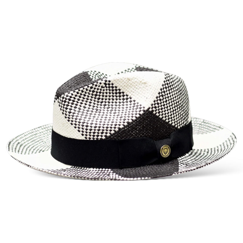 Bruno Straw Hat "Cubano" (Black/White)