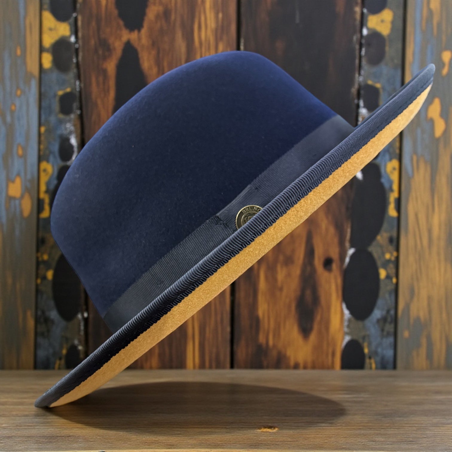 Bruno Capelo Tan Bottom Hat "keenan" (Navy/Tan)