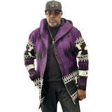 OIM "Arrowhead" Cardigan 3/4 Length Sweater Jacket (Purple)