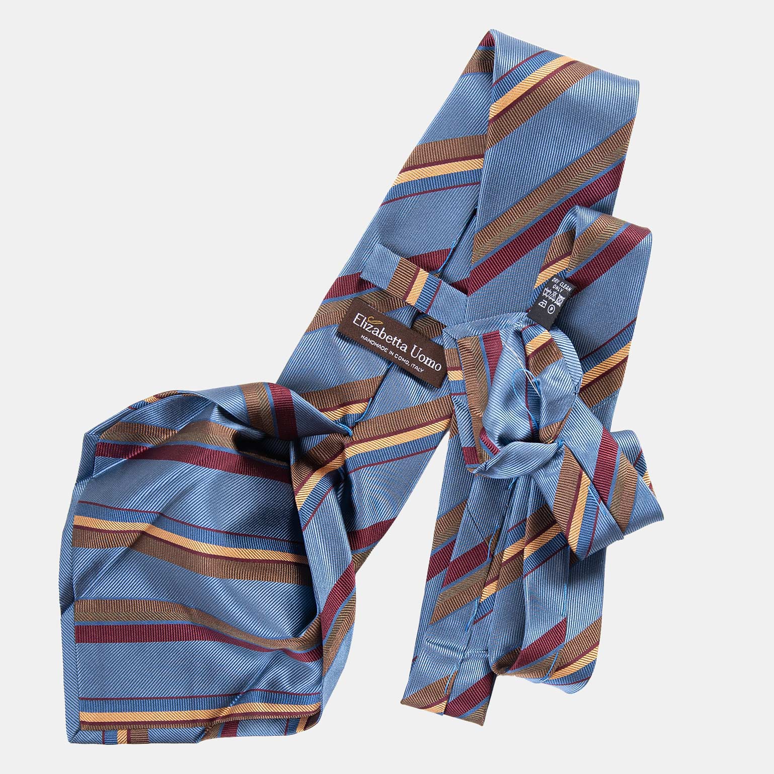 Battisti - Silk Jacquard Tie - Steel Blue