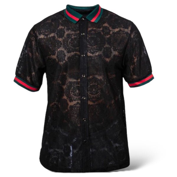 Prestige Lace Highrise Shirt (Black) 579