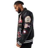 Jordan Craig Wool Bomber Jacket (Black)