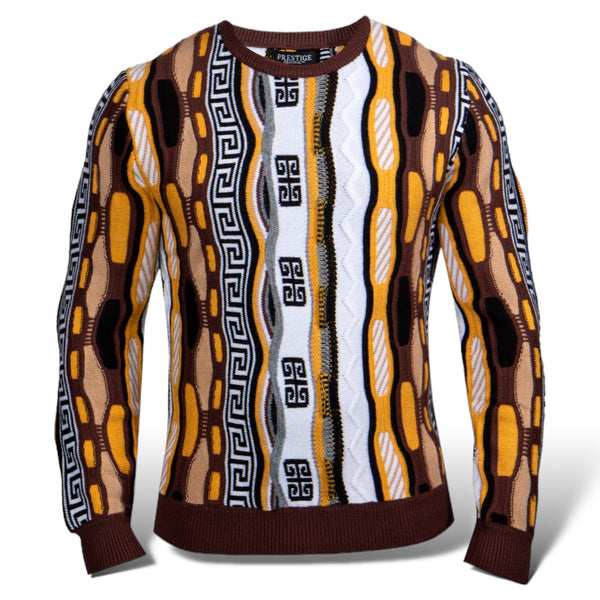 Prestige "Classic" Crew Neck Sweater (Brown) 399