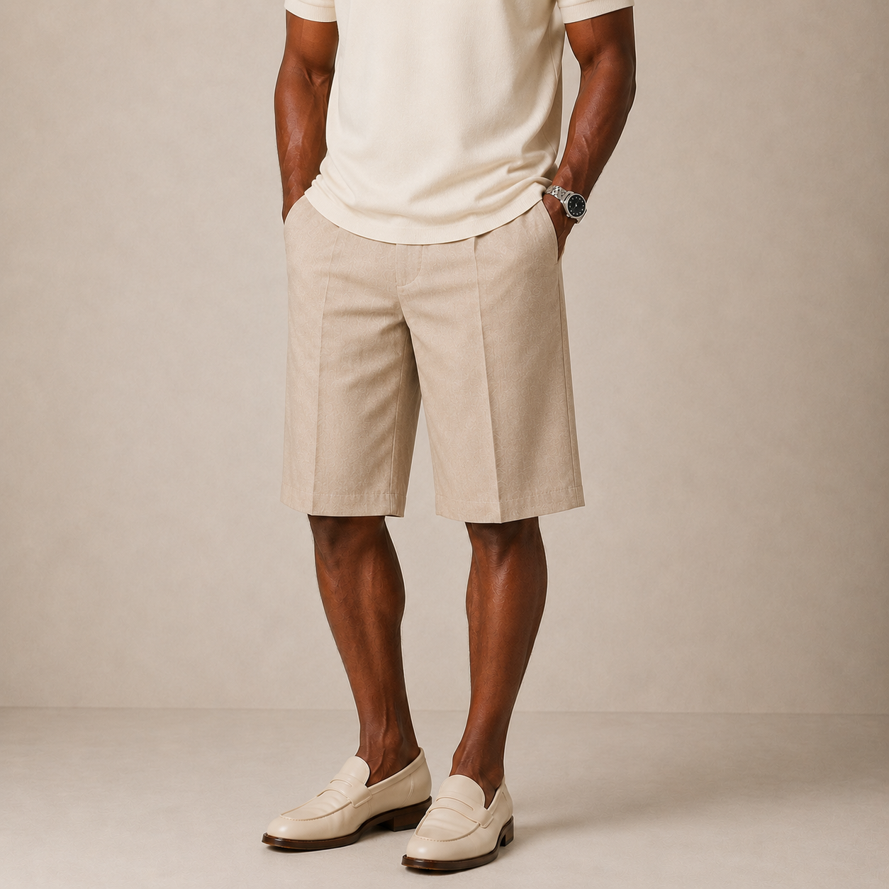 Inserch Linen Short (Oatmeal) 7172