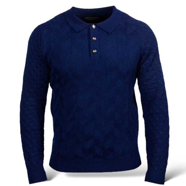 Prestige "Brookfield" Polo Sweater (Navy) 287