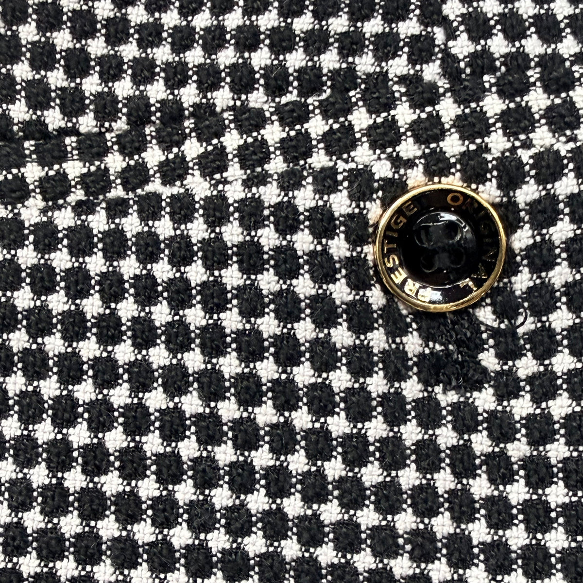 Prestige Men’s Plaid Dress Pants – Black 1