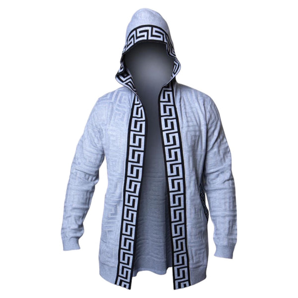 Prestige "A1" Cardigan Sweater 3/4 Length (Gray) 421