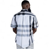 Veno Plaid Shirt (Black/White) 836