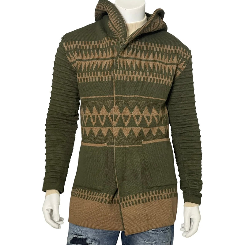 Alpine Sweater 3/4 Length (Army/Tan) OIM