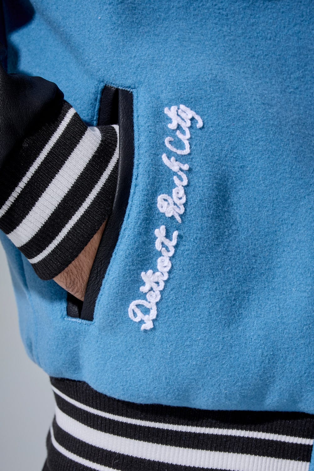 Jordan Craig "Detroit City" Bomber Jacket (Blue)