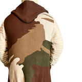 Camo Cardigan Sweater 3/4 Length (Army/Tan/Brown) OIM