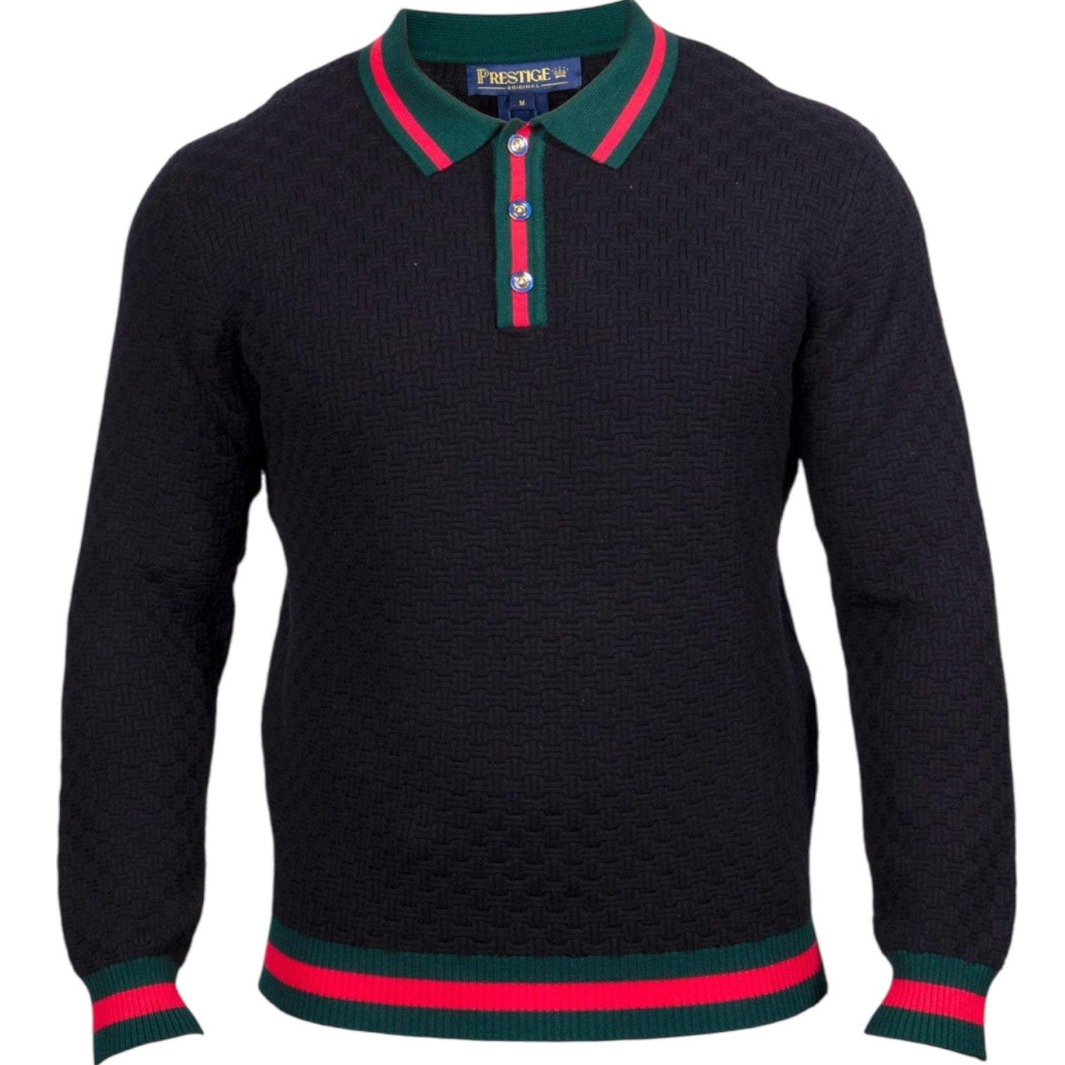 Prestige "Highrise3.1" Polo (Black/Red/Green) 674