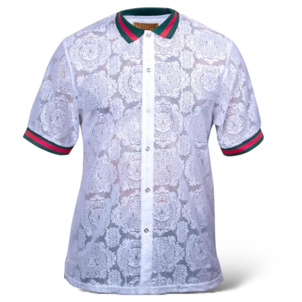 Prestige Lace Highrise Shirt (White) 579