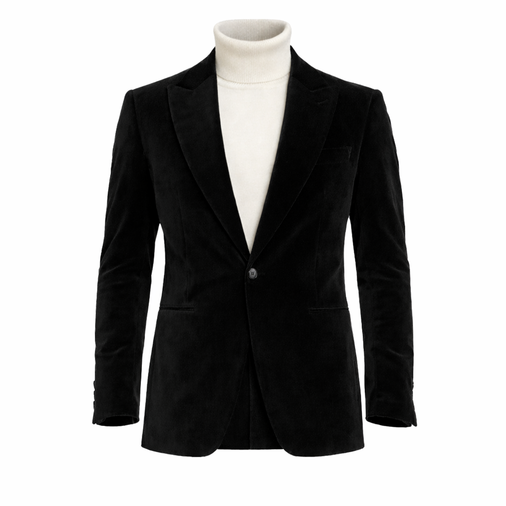 Inserch BL-007 Velvet Blazer Black