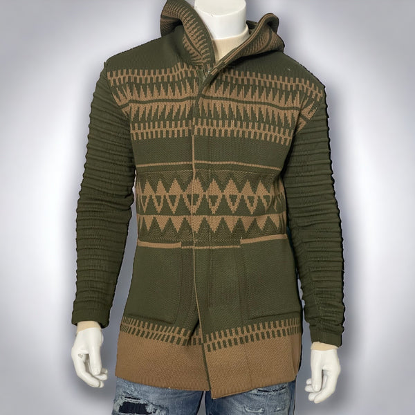 Alpine Sweater 3/4 Length (Army/Tan) OIM