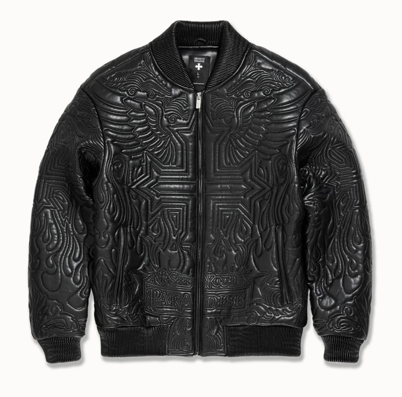 Graphic Bomber Jacket (Black)