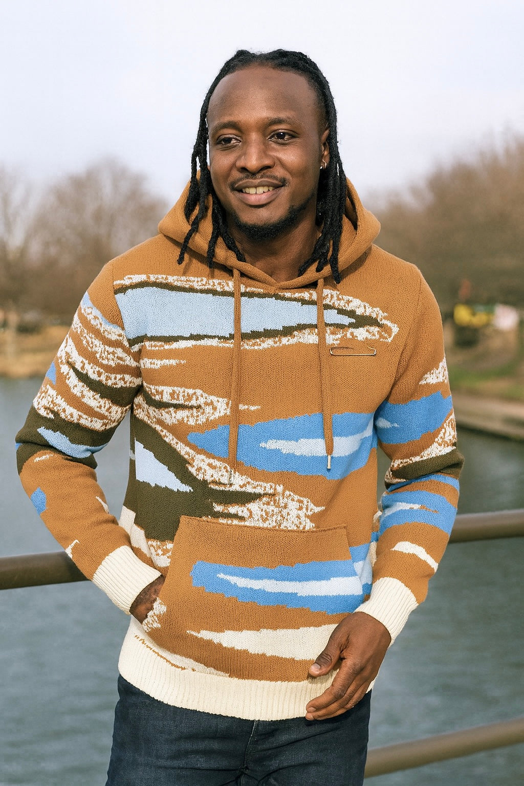 OIM G3 Hoody Sweater (Tan/Blue/Olive)