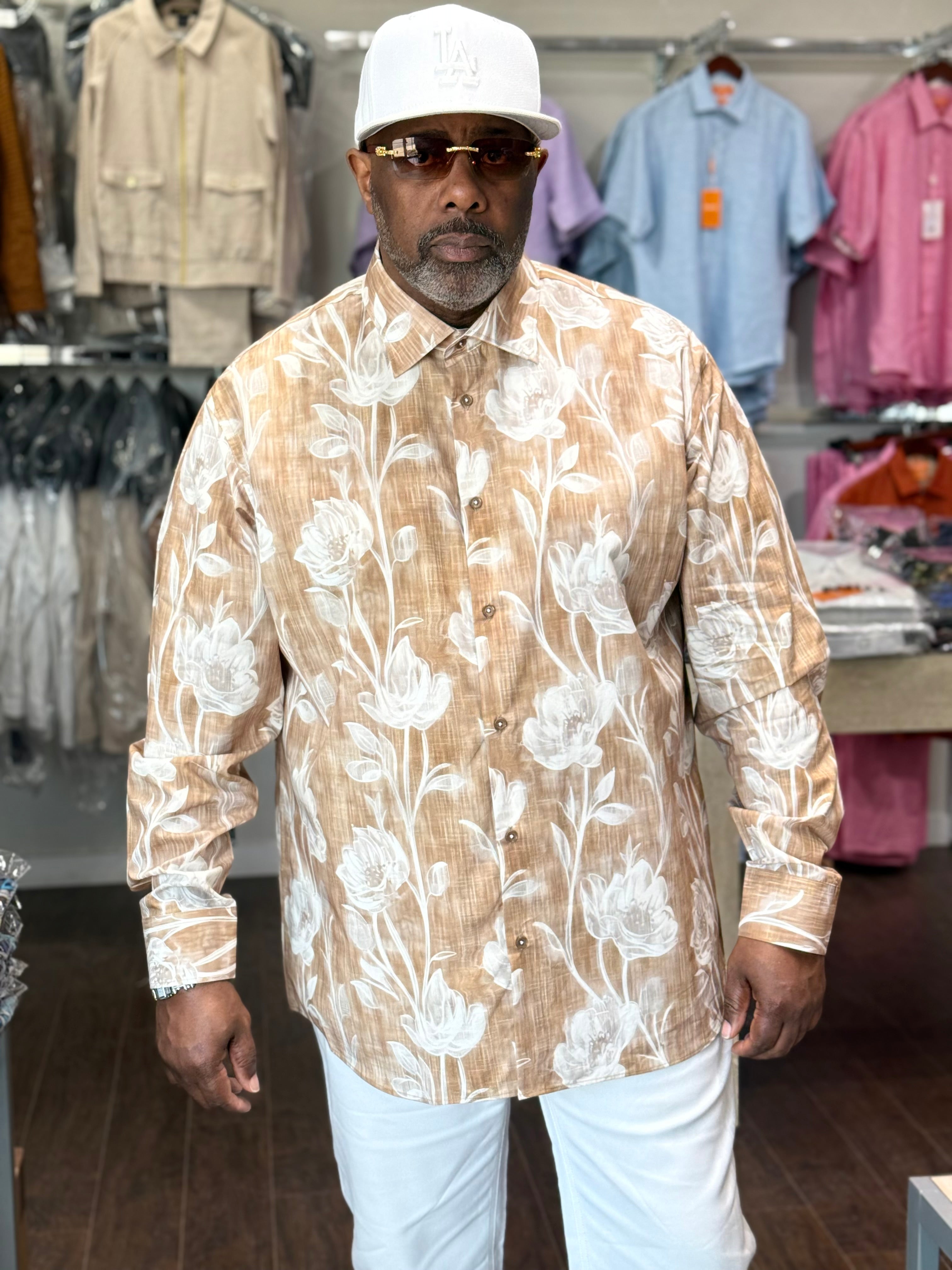 Cigar Couture "Dexter" Shirt (Tan) 5007