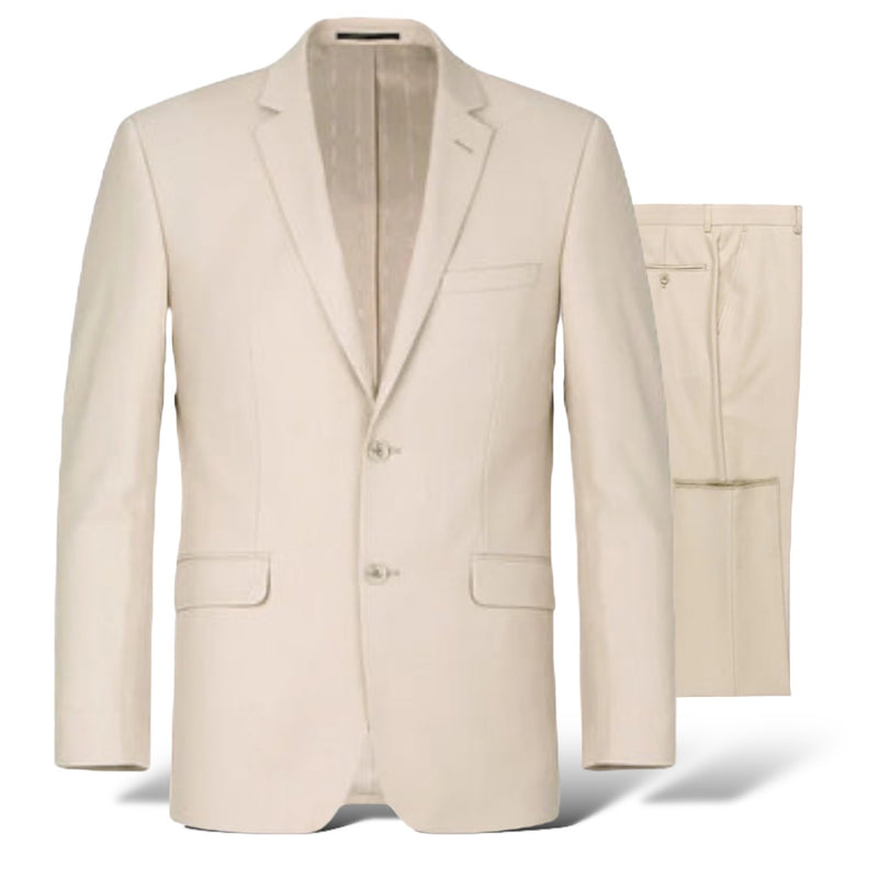 Mens Modern Classic Fit Suit (Tan) Renoir